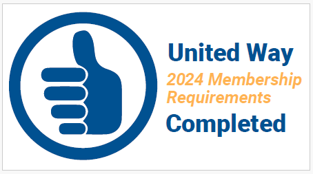 United Way 2024 Membership Requirements Completed Badge
